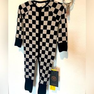 Fletch SOLD OUT All Checked Out Convertible Romper 6-12 Months